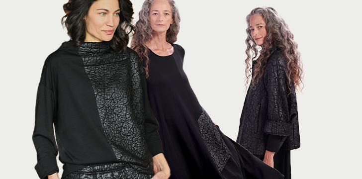 Half Black and Sprinkler Dress For women