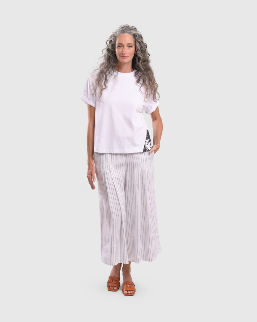 Linea Palazzo Crop Pants & Cactus Jersey Tee